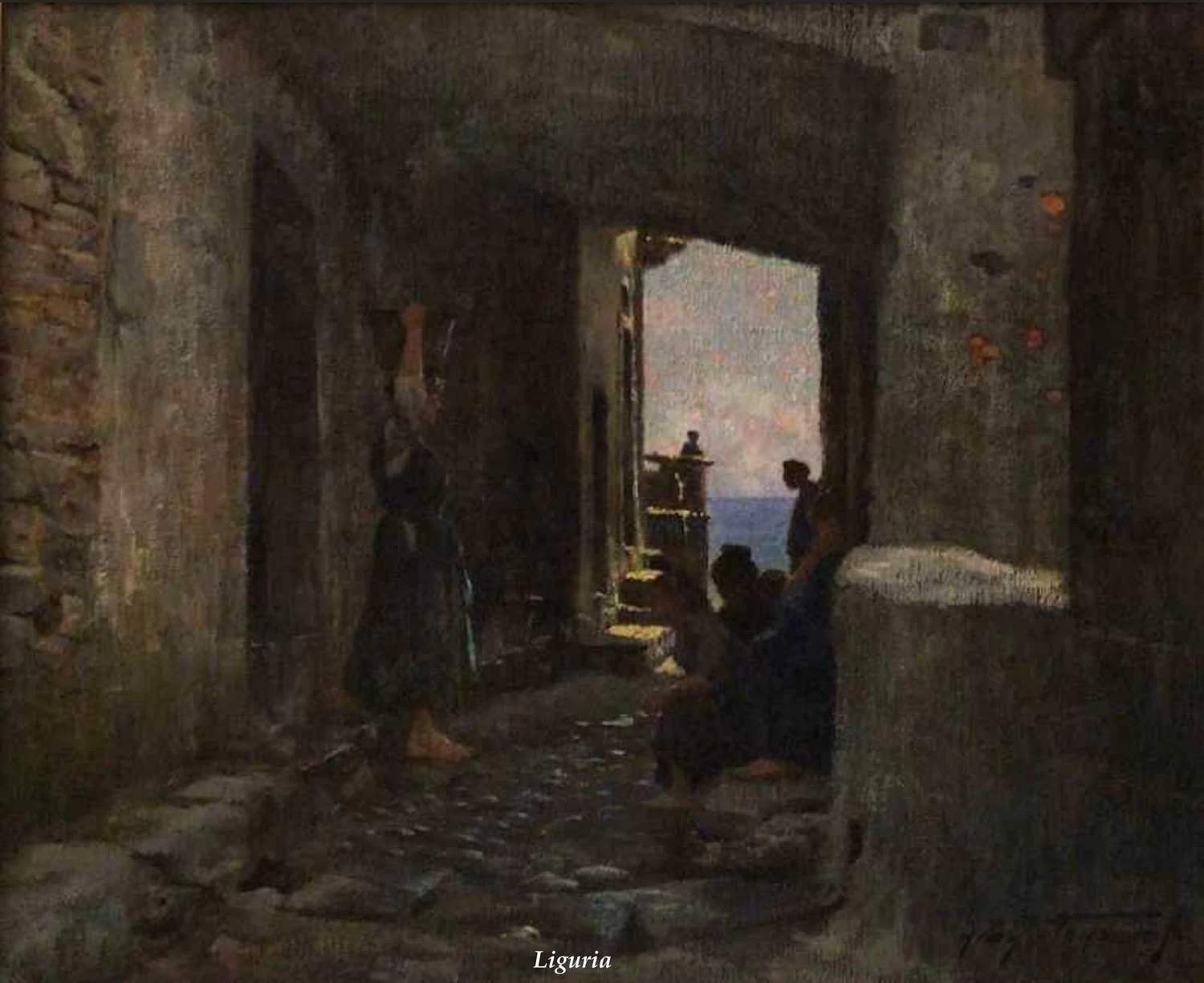 Sulla stradina per il mare in Liguria